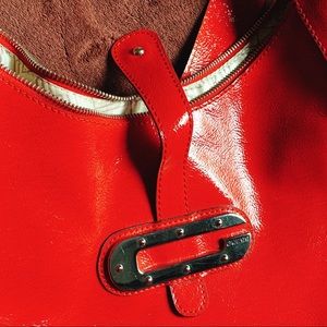 Guess Red Leather Women's Handbag
